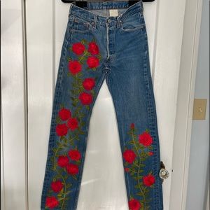 Custom Levi 501 jeans